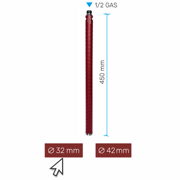Свердло алмазне DDL 32*450*1/2 GAS RCS DRY 2121032 фото